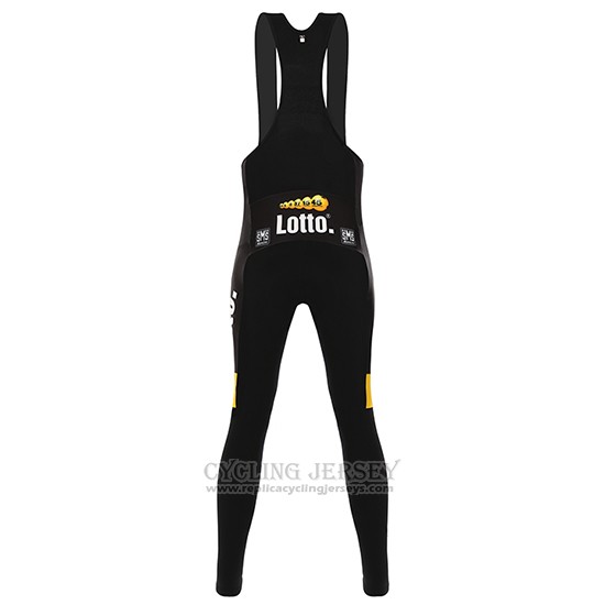 2016 Cycling Jersey Lotto NL Jumbo Yellow and Black4 Long Sleeve and Bib Tight